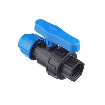 Кран ПЭ компрес.  50*1 1/2 вн.р