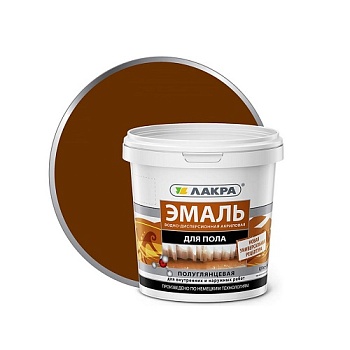 Краска акрил. д/пола желт-кор 0,9 ЛАКРА