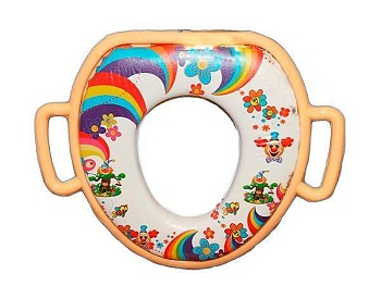 Сиденье для унитаза детское мягкое с ручками