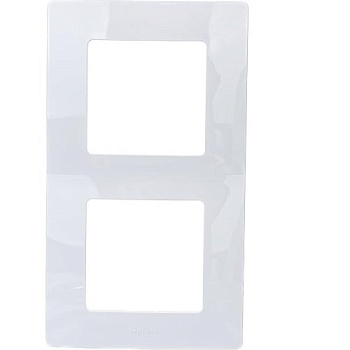 Рамка ETIKA двумесная белая