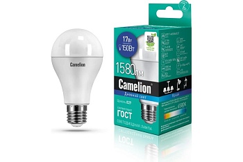Лампа Camelion LED17 E27 865 шар дневной