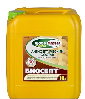 Защитное средство Антисептик для дерева Woodmaster Биосепт, 10 л
