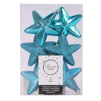 Набор украшений ЁЛОЧНЫЕ ЗВЁЗДОЧКИ, 2x7.5x7.5
