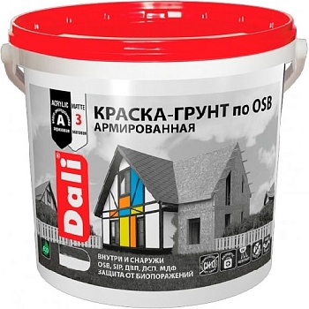 Краска-грунт 3кг по OSB база А DALI