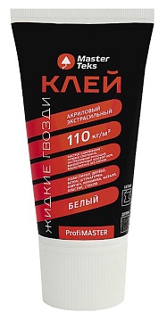 Клей акриловый экстрасильный MasterTeks Profimaster, 430 г, белый