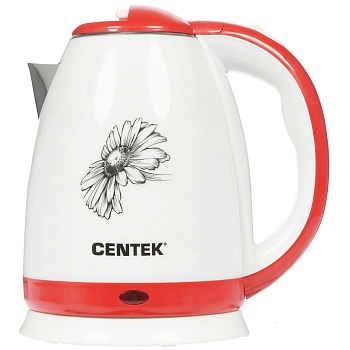 Чайник Centek CT-1026 1.8л, 2000W, двойной корпус - сталь+пластик