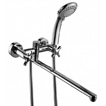 Смеситель д/ванны RS39-84 длин.излив, 2-х вентильный ROSSINKA