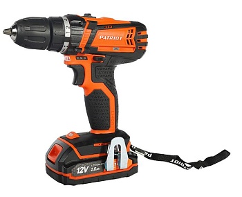 Дрель аккумуляторная шуруповерт Patriot BR 111ES, 12 В, 2 x 2 Ач Li-ion, ЗУ