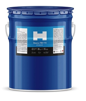 Краска эмаль ПФ-115 20кг белая "Н"