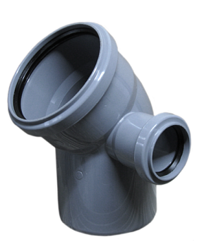 Колено с отводом 110*50*45 правое