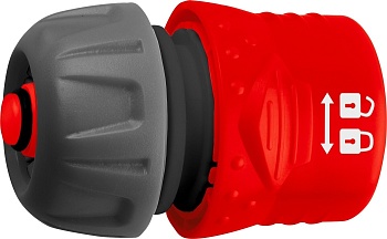 Соединитель 3/4" с автостопом, с запирающим механизмом, для шланга, быстросъемный соединитель GRINDA