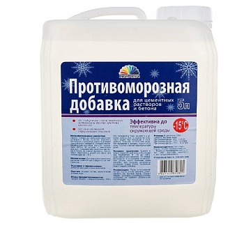 Добавка в цементный раствор Антиморозная (формиат натрия)5л РАДУГА