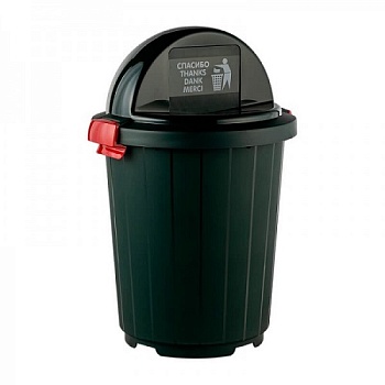 Бак круглый с крышкой-клавишей  105л.