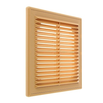 Решетка вентиляционная П2030С (200*300мм) с москитной сеткой ,бежевая, Эвент