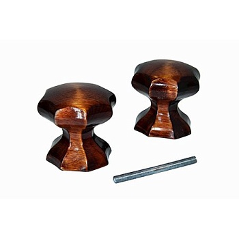 Ручка-кнопка деревянная в ассорт.(фигурн)