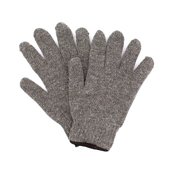 Перчатки утепленные с ПВХ (Плюш), цвет серый