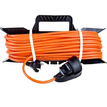 Удлинитель 40м 1гн без.заз. ПВС 2х0,75 на рамке