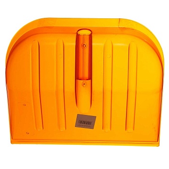 Лопата снеговая №2 ПОЛИКАРБОНАТ 460*400мм ф32(оранж)