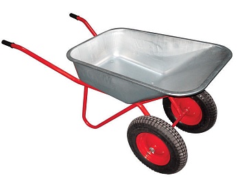 Тачка двухколесная строительная Т725Р пневмо 200кг(110л)