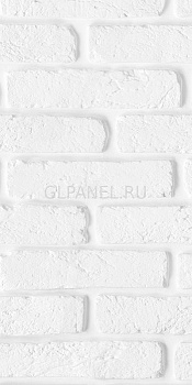 Панель ПВХ 2,7х0,25 Кирпич белый №347