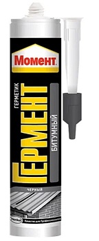 Герметик битумный Момент Гермент, 300 мл, черный