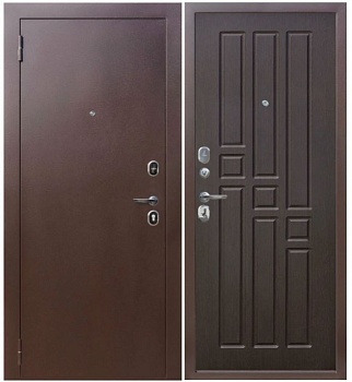Дверь стал. Гарда 8 Медный антик/венге 96R