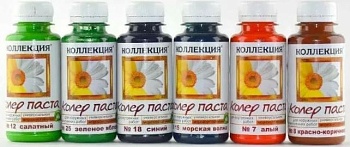 Паста колер. универсальная №17 100мл голубая 