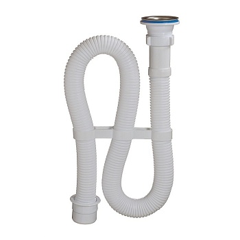 Сифон гофрир. VIR с нерж чашей /20 Арт312