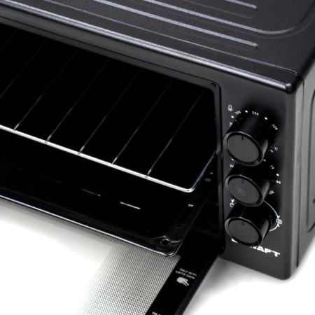 5. Жарочный шкаф KRAFT KF-MO 3800 BL 38л,черный