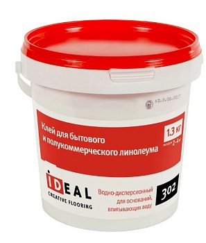 Клей для напольных покрытий IDEAL302 в/д 14кг