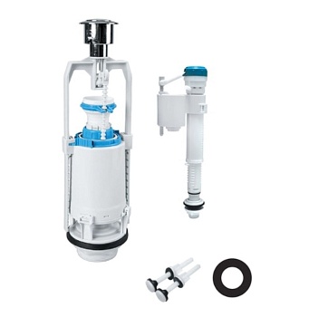 Арматура для бачка одноуровнев.,н/подв.,кругл.проклад. "IDDIS"