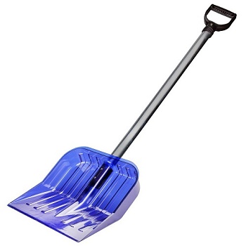 Лопата поликарбонат.430*420мм с черенком. Красная, Синяя