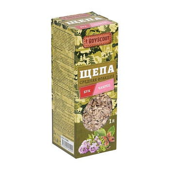 Щепа для копчения Бук+чабрец 1литр 61460