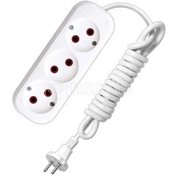 Удлинитель 3х5м без заземления 6А IP20 У6-639М ПВС 2х0.75 UNIVersal