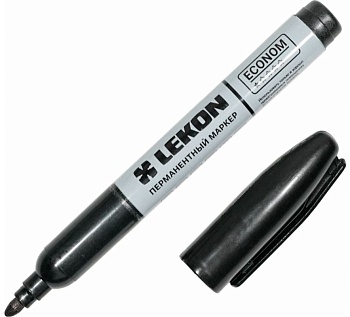 Маркер перманентный LEKON ECONOM 10/100/1200 черный