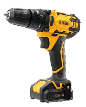 Дрель-шуруповерт аккумуляторная CDL-12-02BM, Li-Ion, 12 В, 2 акк.// Denzel