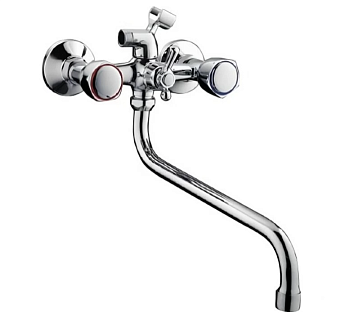 Смеситель для ванны FRAP-2209 S-нос 30см латунь