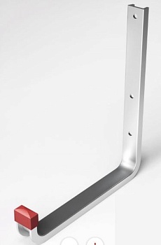 Крюк настенный алюминиевый 190*220 нагрузка 15кг 04.10.01л