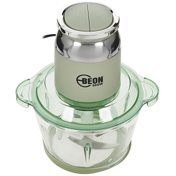 Измельчитель/чоппер BEON BN-2702, чаша стекло 2л, 500Вт, ножи/4 лезвия