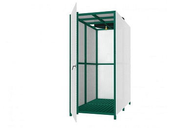 Душевая кабина Квадратная "Стандарт" оц.проф. 40*20(поликар.)