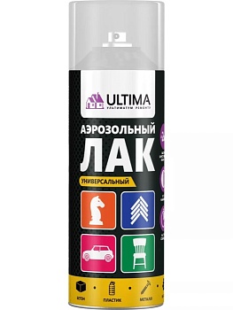 Лак аэрозольный универсальный ULTIMA 0,52 л 