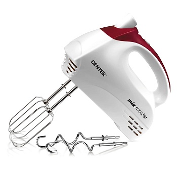Миксер Centek CT-1117 350Вт, 5 скоростей+турбо, взбивание/замешивание