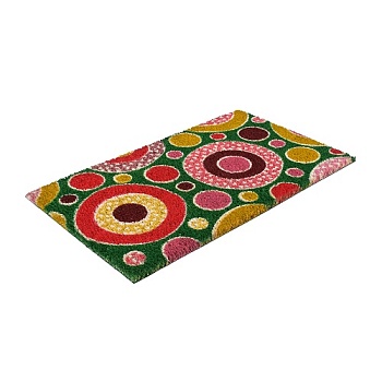 Коврик кокосовый ворс 35*60 "Фейерверк" на ПВХ основе