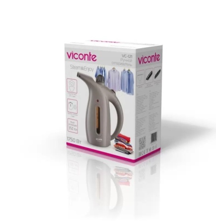 2. Отпариватель VICONTE VC-121 беж. 1750Вт,350мл