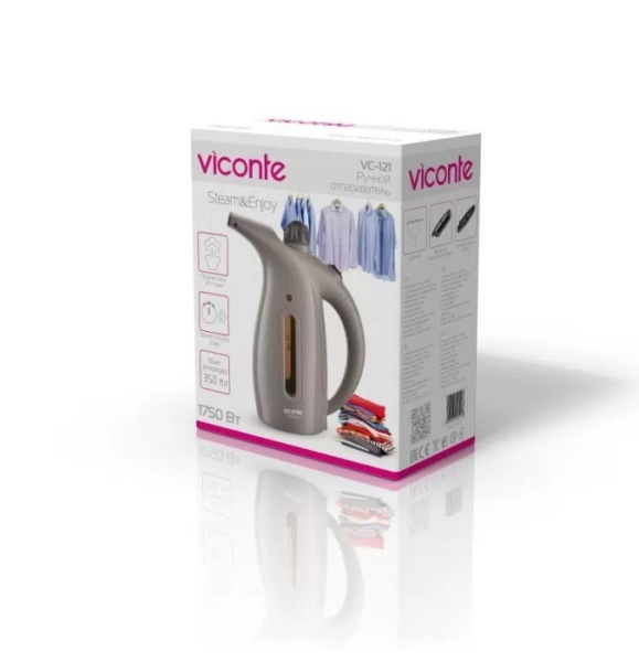2. Отпариватель VICONTE VC-121 беж. 1750Вт,350мл