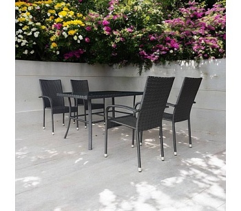 Набор мебели Парис  арт.GS013/GS017 черный,  "Garden story"