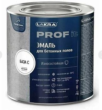 Краска для пола бетон, быстросохн. 1,7кг база С PROF IT