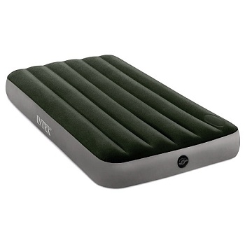 Кровать надувная DOWNY BED, INTEX  встроенный ножной насос, 99x191x25см, ПВХ, 64761