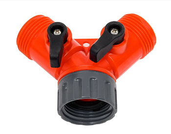 Разветлитель 2-х канальный, 3/4" с внутренней резьбой GRINDA