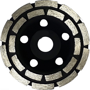 Чашка алмазная 125 Cегментная  двухрядная Про